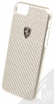Ferrari Heritage Carbon Hard Case ochranný kryt pro Apple iPhone 6, iPhone 6S, iPhone 7 (FEHCAHCP7SI) stříbrná (silver)