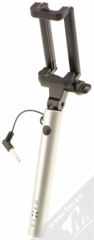 Fixed Snap Mini kompaktní selfie tyčka s tlačítkem spouště přes audio konektor jack 3,5mm stříbrná (silver)