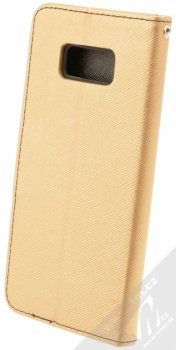 Forcell Fancy Book flipové pouzdro pro Samsung Galaxy S8 Plus zlatá černá (gold black) zezadu