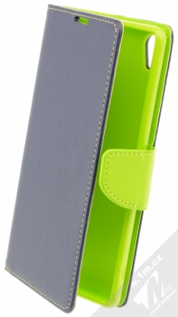 Forcell Fancy Book flipové pouzdro pro Sony Xperia XA Ultra modro limetkově zelená (blue lime)