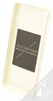 Forcell Jelly Case TPU ochranný silikonový kryt pro Sony Xperia E5 bílá (white) zepředu