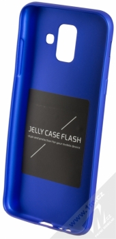 Forcell Jelly Matt Case TPU ochranný silikonový kryt pro Samsung Galaxy A6 (2018) modrá (blue) zepředu