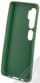 Forcell Jelly Matt Case TPU ochranný silikonový kryt pro Xiaomi Mi Note 10, Mi Note 10 Pro tmavě zelená (forest green) zepředu