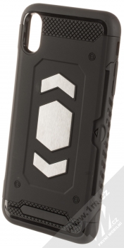 Forcell Magnet odolný ochranný kryt s kapsičkou a kovovým plíškem pro Apple iPhone XS Max černá (black)