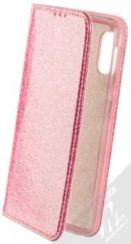Forcell Shining Book třpytivé flipové pouzdro pro Samsung Galaxy A10 růžová (pink)