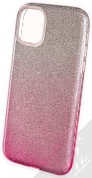 Forcell Shining Duo třpytivý ochranný kryt pro Apple iPhone 11 stříbrná růžová (silver pink)