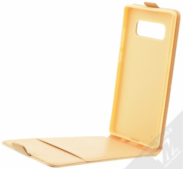 ForCell Slim Flip Flexi otevírací pouzdro pro Samsung Galaxy Note 8 zlatá (gold) otevřené