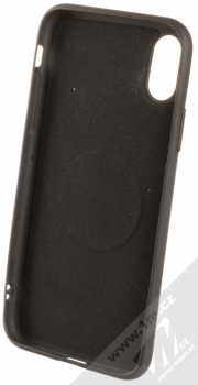 Forcell Soft Magnet Case TPU ochranný kryt podporující magnetické držáky pro Apple iPhone X, iPhone XS černá (black) zepředu