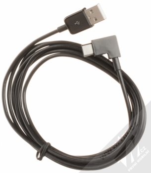 Forcell USB kabel délky 2 metry a do pravého úhlu s USB Type-C konektorem černá (black) komplet