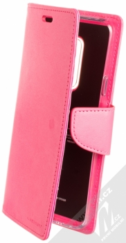 Goospery Bravo Diary flipové pouzdro pro Samsung Galaxy S9 Plus sytě růžová (hot pink)