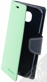 Goospery Fancy Diary flipové pouzdro pro Samsung Galaxy S6 mátově zeleno modrá (mint / blue)
