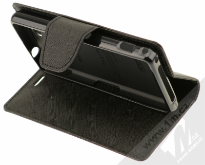 Goospery Fancy Diary flipové pouzdro pro Sony Xperia Z1 Compact černá (black) stojánek