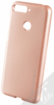 Goospery i-Jelly Case TPU ochranný kryt pro Huawei Y6 Prime (2018), Honor 7A růžově zlatá (metal rose gold)
