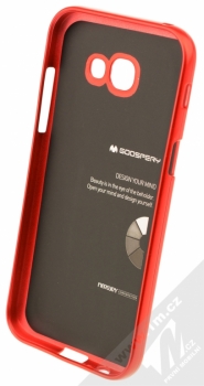 Goospery i-Jelly Case TPU ochranný kryt pro Samsung Galaxy A5 (2017) červená (metal red) zepředu