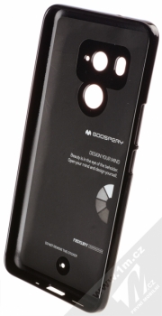 Goospery Jelly Case TPU ochranný silikonový kryt pro HTC U11 Plus černá (black) zepředu