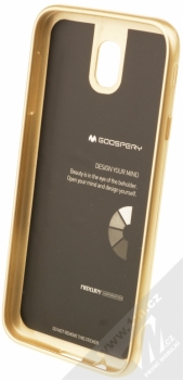Goospery Jelly Case TPU ochranný silikonový kryt pro Samsung Galaxy J7 (2017) zlatá (gold) zepředu