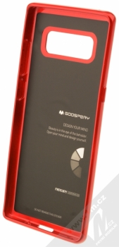 Goospery Jelly Case TPU ochranný silikonový kryt pro Samsung Galaxy Note 8 červená (red) zepředu