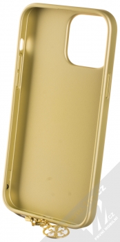 Guess Charms 4G ochranný kryt pro Apple iPhone 13 Pro Max (GUHCP13XGF4GGR) šedá zlatá (grey gold) zepředu