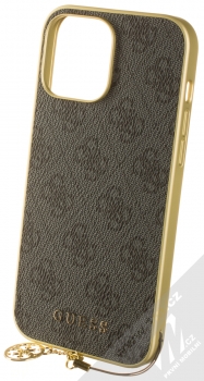 Guess Charms 4G ochranný kryt pro Apple iPhone 13 Pro Max (GUHCP13XGF4GGR) šedá zlatá (grey gold)