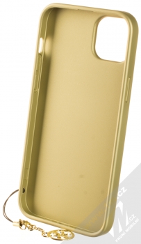 Guess Charms 4G ochranný kryt pro Apple iPhone 14 Plus (GUHCP14MGF4GBR) hnědá zlatá (brown gold) zepředu
