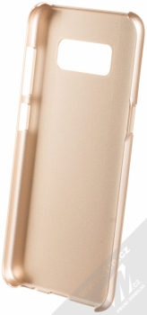 Guess Korry Aluminium Plate Hard Case ochranný kryt pro Samsung Galaxy S8 (GUHCS8MERLGO) zlatá (gold) zepředu