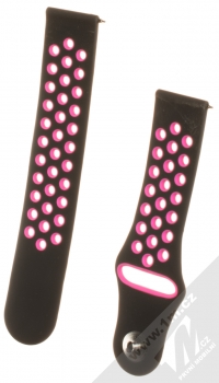 Handodo Double Color Strap silikonový pásek na zápěstí pro Samsung Gear S2 Classic černá růžová (black pink)