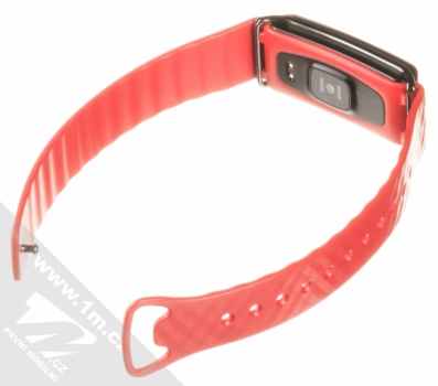 Huawei Color Band A2 chytrý fitness náramek se senzorem srdečního tepu červená (red) rozepnuté zezadu