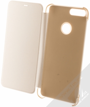 Huawei Flip Cover originální flipové pouzdro pro Huawei P Smart zlatá (gold) otevřené