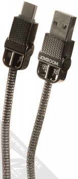 Joyroom S-M336 Jess USB kabel s USB Type-C konektorem tmavě šedá (tarnish)
