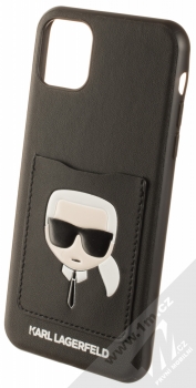 Karl Lagerfeld Ikonik Card Slot ochranný kryt s motivem a kapsičkou pro Apple iPhone 11 Pro Max (KLHCN65CSKCBK) černá (black)