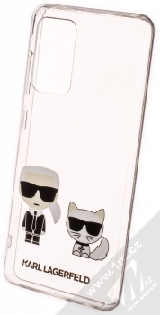 Karl Lagerfeld Ikonik Karl and Choupette ochranný kryt pro Samsung Galaxy A52, Galaxy A52 5G (KLHCA52CKTR) průhledná (transparent)