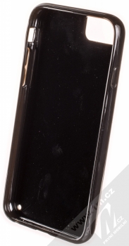 Karl Lagerfeld Signature Karl Stars Glow in the Dark Black Liquid Glitter Hard Case ochranný kryt s přesýpacím efektem třpytek pro Apple iPhone 6, iPhone 6S, iPhone 7, iPhone 8 (KLHCI8PH2IR) černá měnivě duhová (black iridescent) zepředu