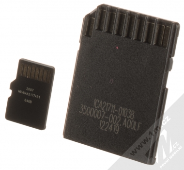 Kingston Canvas Select Plus microSDXC 64GB Speed Class I (U1) V10 paměťová karta + adaptér SD černá (black) zezadu