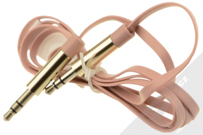 Kit Aux Audio Cable hudební kabel s jack 3,5mm konektorem zlatá (gold) balení