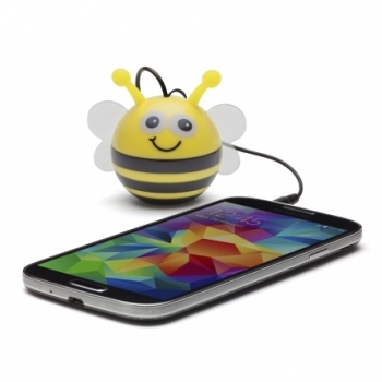 KitSound Mini Buddy Bee reproduktor pro mobilní telefon, mobil, smartphone - Včela žlutá (yellow)