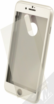 Krusell Arvika Cover ochranný kryt a tvrzené sklo pro Apple iPhone 7 Plus stříbrná (silver)