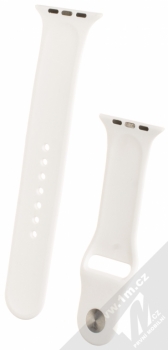 Maikes Silicon Strap silikonový pásek na zápěstí pro Apple Watch 42mm bílá (white) zezadu