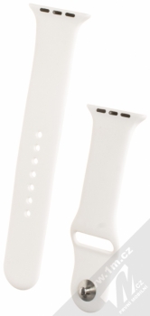 Maikes Silicon Strap silikonový pásek na zápěstí pro Apple Watch 42mm bílá (white)
