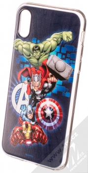 Marvel Avengers 001 TPU ochranný silikonový kryt s motivem pro Apple iPhone X, iPhone XS tmavě modrá (dark blue)