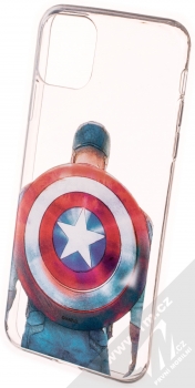 Marvel Kapitán Amerika 002 TPU ochranný kryt pro Apple iPhone 11 Pro Max průhledná (transparent)