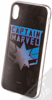 Marvel Kapitánka Marvel 015 TPU ochranný silikonový kryt s motivem pro Apple iPhone XR černá (black)