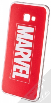 Marvel Logo 001 TPU ochranný silikonový kryt s motivem pro Samsung Galaxy J4 Plus (2018) červená (red)