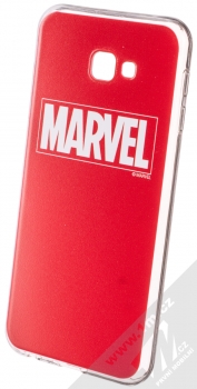 Marvel Logo 002 TPU ochranný silikonový kryt s motivem pro Samsung Galaxy J4 Plus (2018) červená (red)