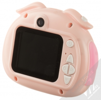 maXlife MXKC-100 dětský fotoaparát s kamerou růžová (pink) bez silikonového obalu zezadu