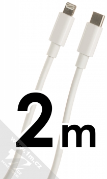 maXlife MXUC-05L USB Type-C kabel délky 2 metry s Apple Lightning konektorem bílá (white)