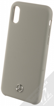 Mercedes Silicone ochranný kryt pro Apple iPhone X, iPhone XS (MEHCPXSILGR) šedá (grey)