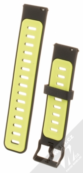 MiJobs Silicon Wrist Strap silikonový pásek na zápěstí pro Xiaomi Amazfit Pace, Amazfit 2 Stratos černá zelená (black green)