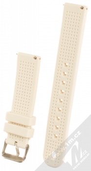 MiJobs Vertical Lines Silicone Wrist Strap silikonový pásek na zápěstí pro Xiaomi Amazfit Bip bílá (white) zezadu