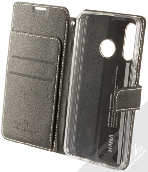 Molan Cano Issue Diary flipové pouzdro pro Huawei P30 Lite černá (black) otevřené