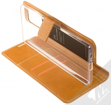 Molan Cano Issue Diary flipové pouzdro pro Samsung Galaxy S10 Lite hnědá (brown) stojánek